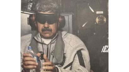 （有片）特朗普發布馬杜羅戴手銬照片