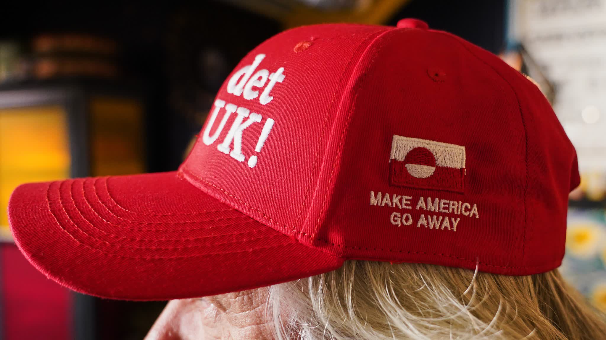 Parody MAGA hats go viral in Denmark and Greenland with slogan 'Make America Go Away'