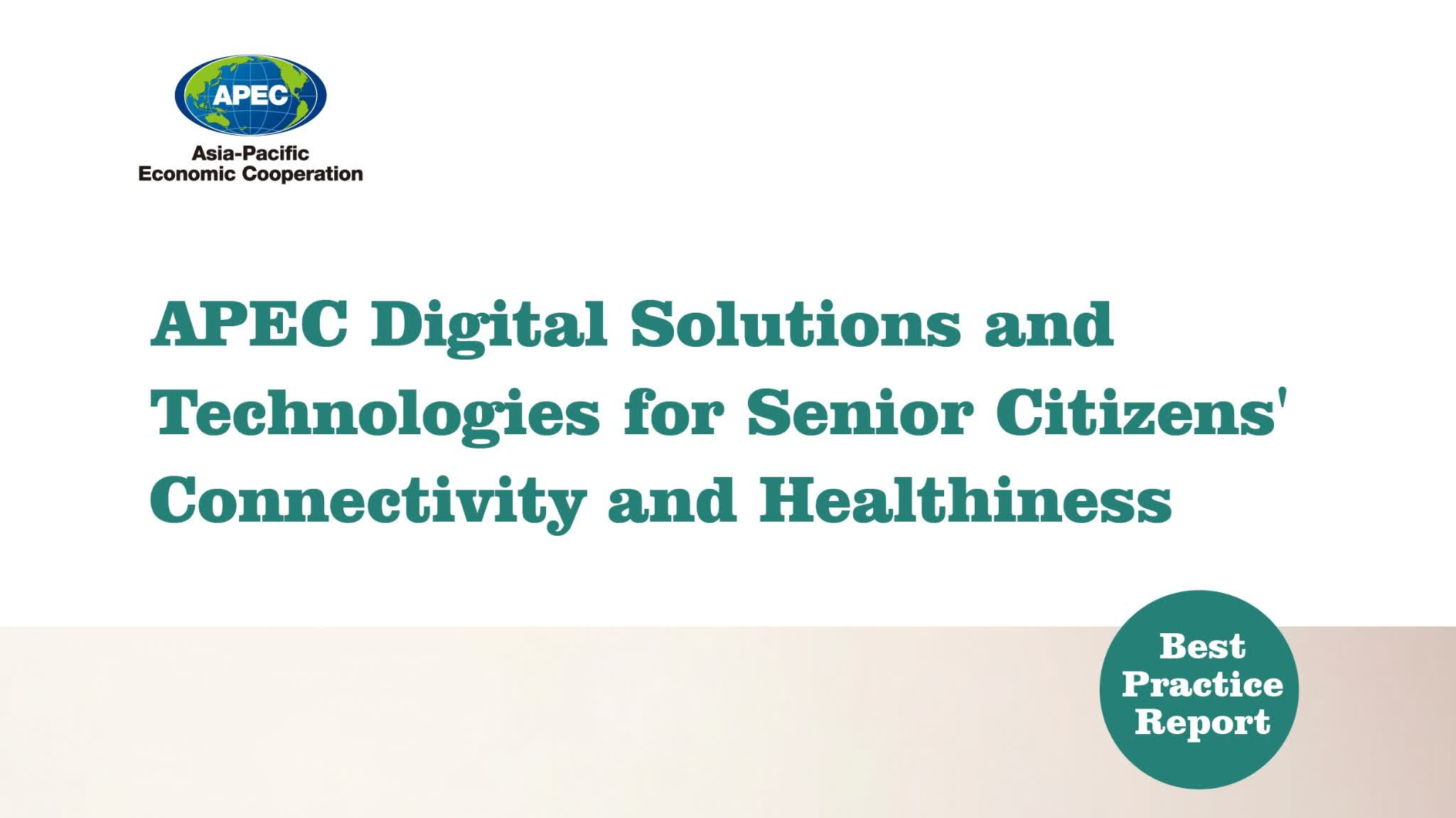 APEC report: Digital transition 'essential' for aging societies, outlines 4 key tech pillars