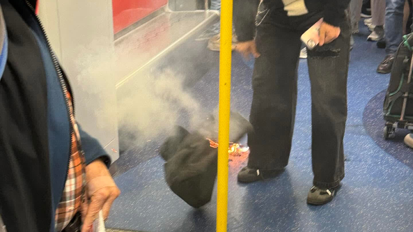 Watch This | Fire breaks out on MTR train at Tsuen Wan West Station, 400 evacuated