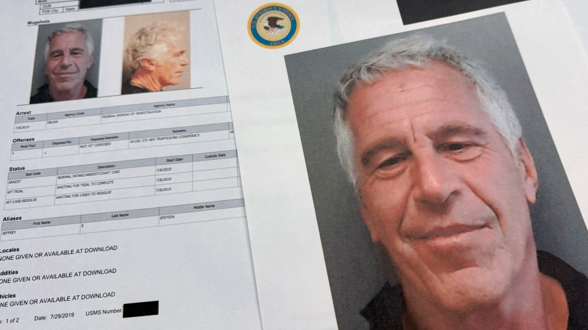 US media: Over 90 Epstein case files missing, including interviews related to Trump assault allegations