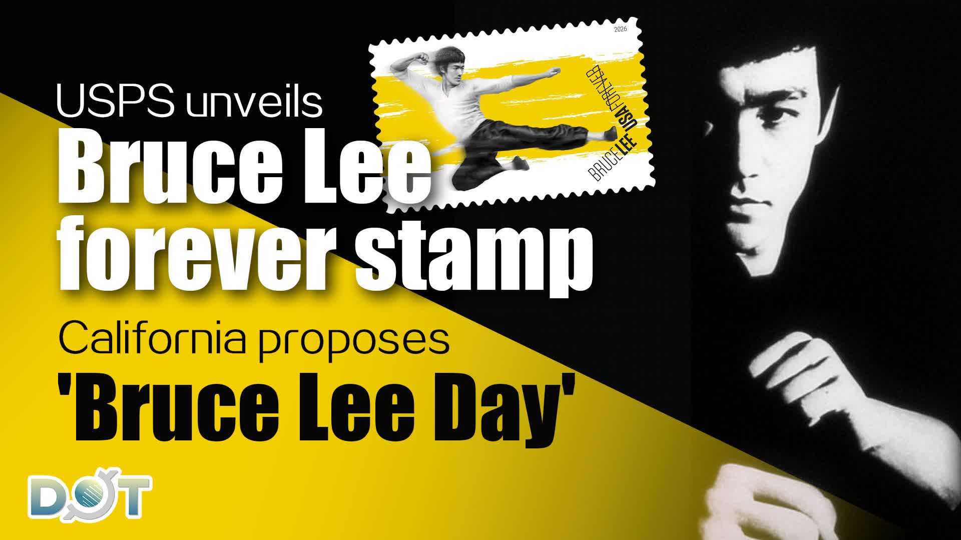 USPS unveils Bruce Lee forever stamp, California proposes 'Bruce Lee Day'