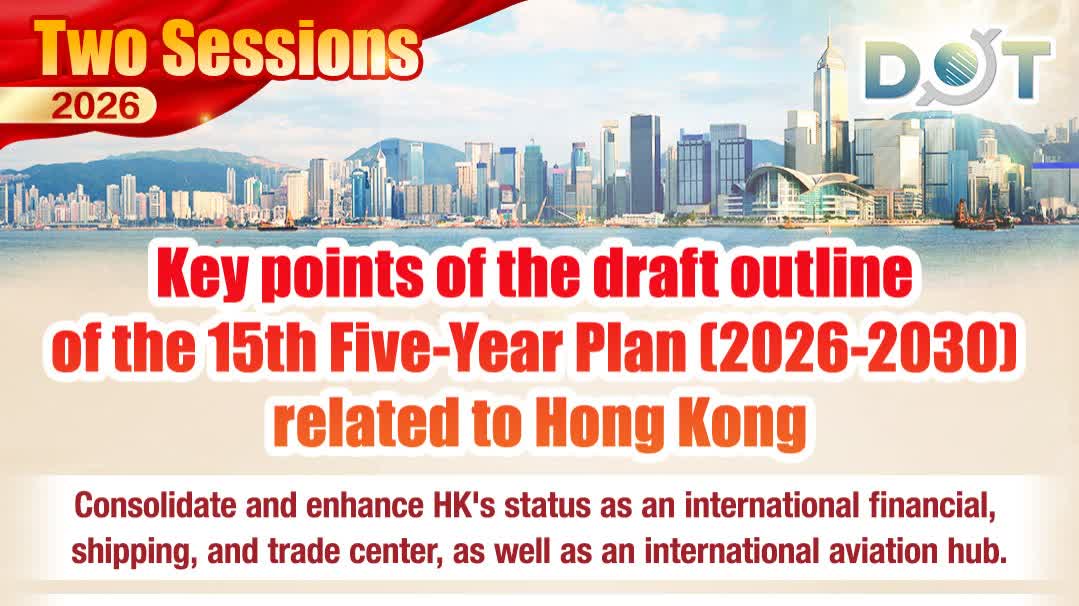Two Sessions 2026 | Key points of draft outline of 15th Five-Year Plan related to HK
