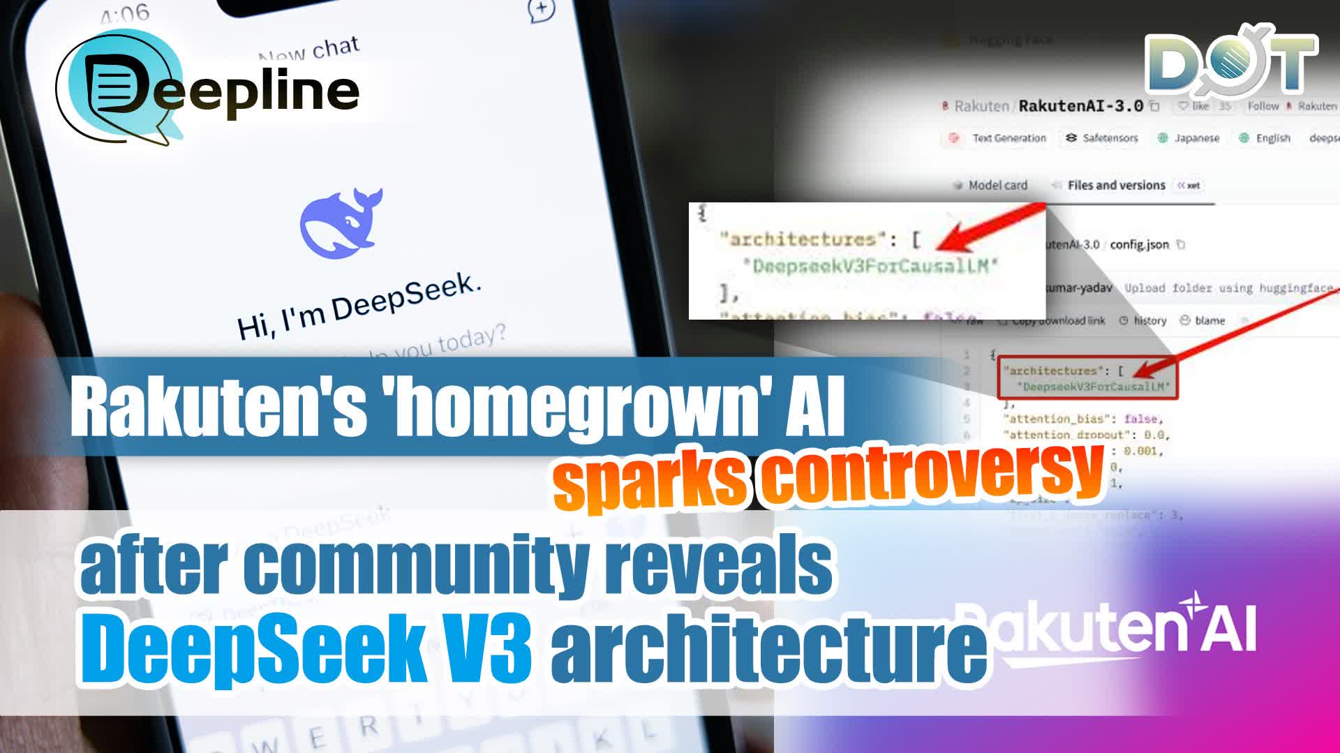 Deepline | Rakuten's 'homegrown' AI sparks controversy after community reveals DeepSeek V3 architecture
