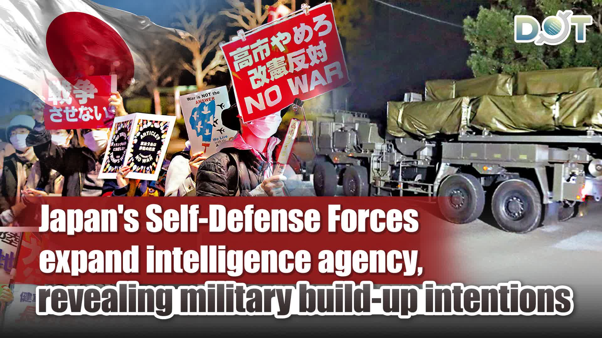 Japan's Self-Defense Forces expand intelligence agency, revealing military build-up intentions