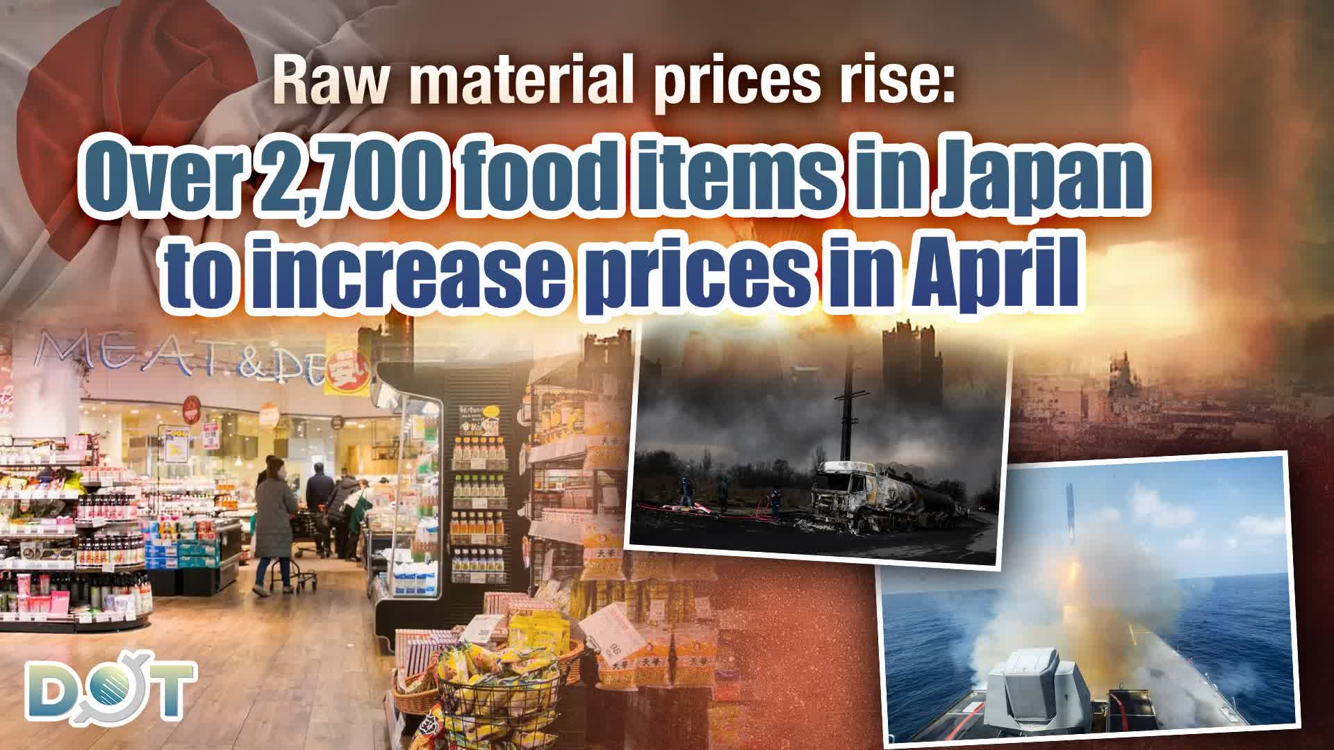 Raw material prices rise: Over 2,700 food items in Japan to increase prices in April