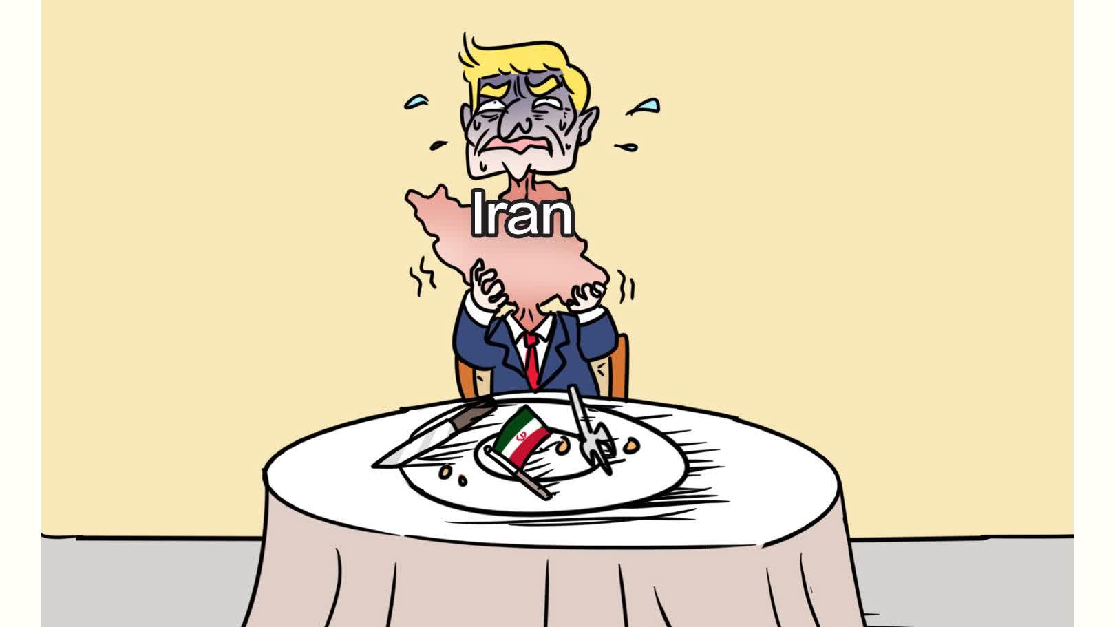 Caricature: Hard to swallow