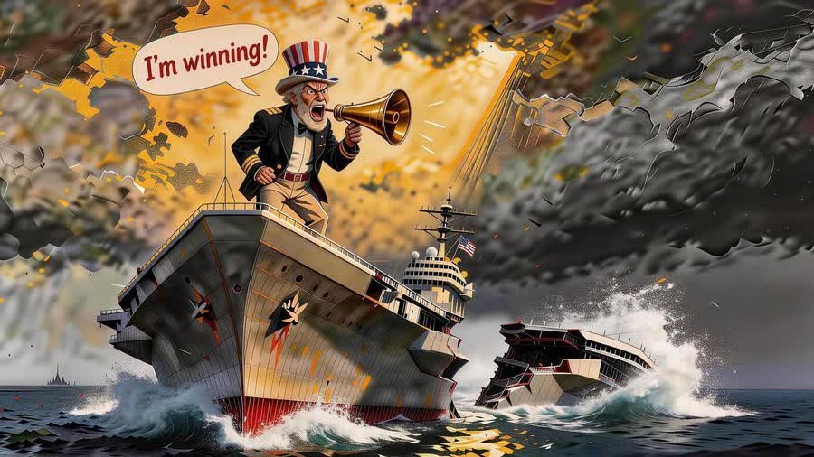 Uncle Sam: "Winning" on a sinking ship