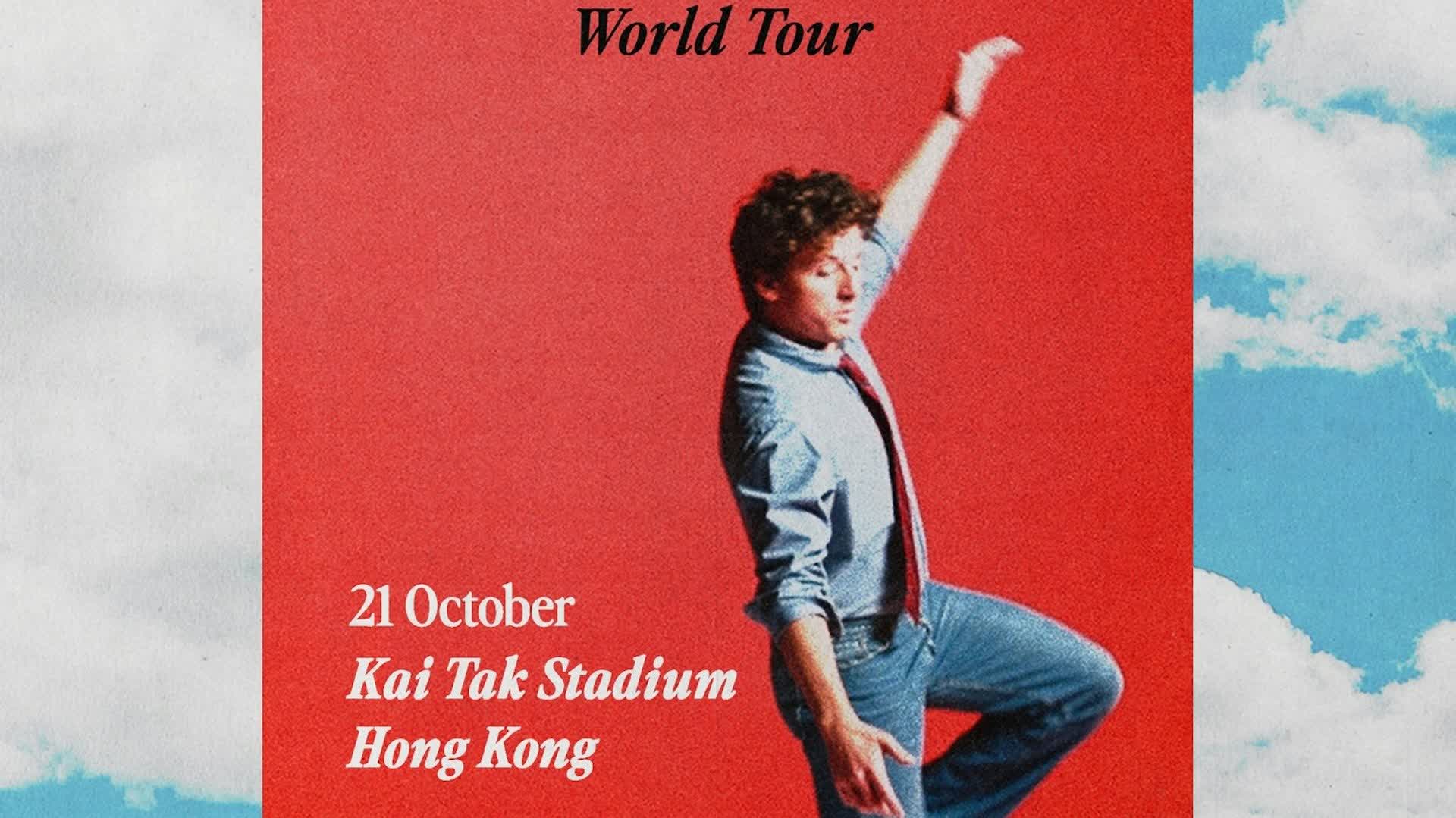 Charlie Puth to perform at Kai Tak Stadium on Oct 21