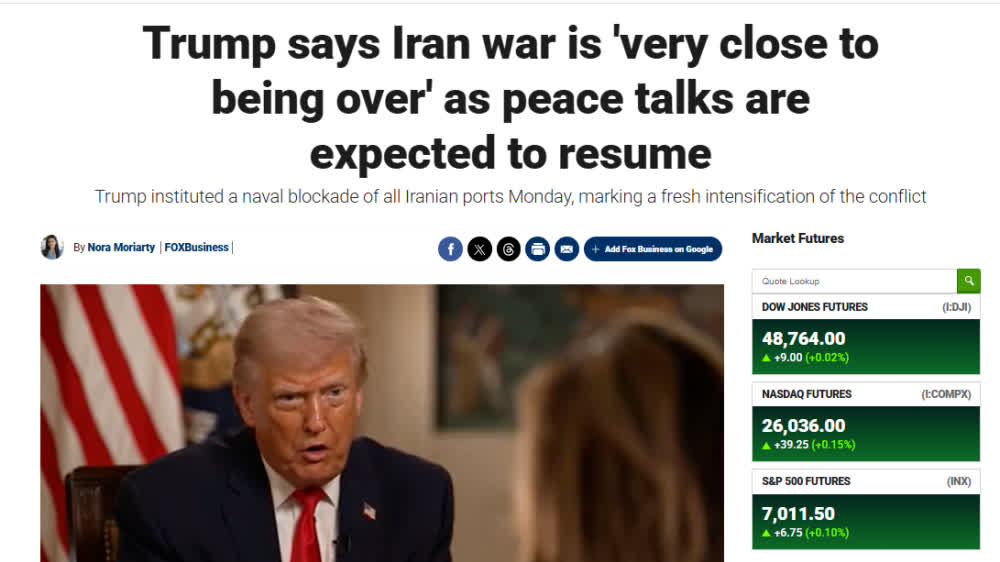 As US and Iran restart talks, Trump says Iran conflict is 'close to over'