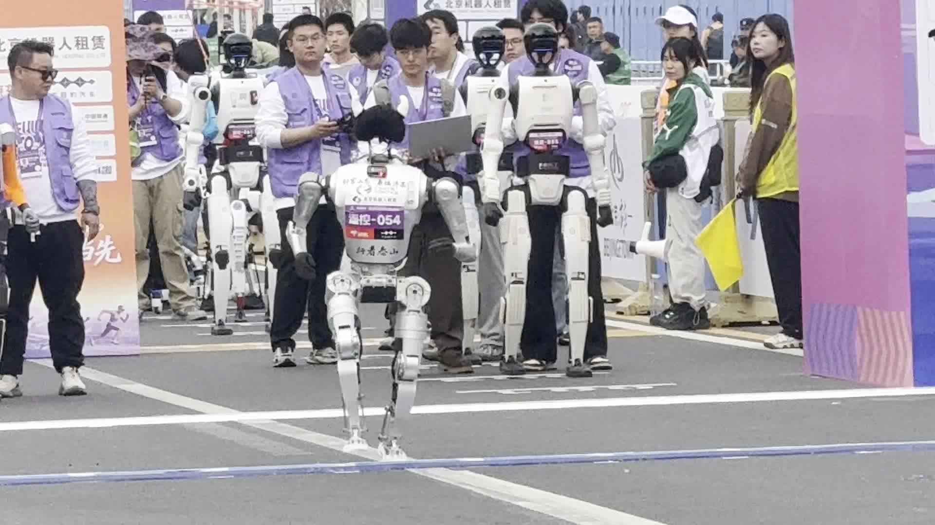 Watch This | Beijing E-Town half-marathon sees human-robot co-running