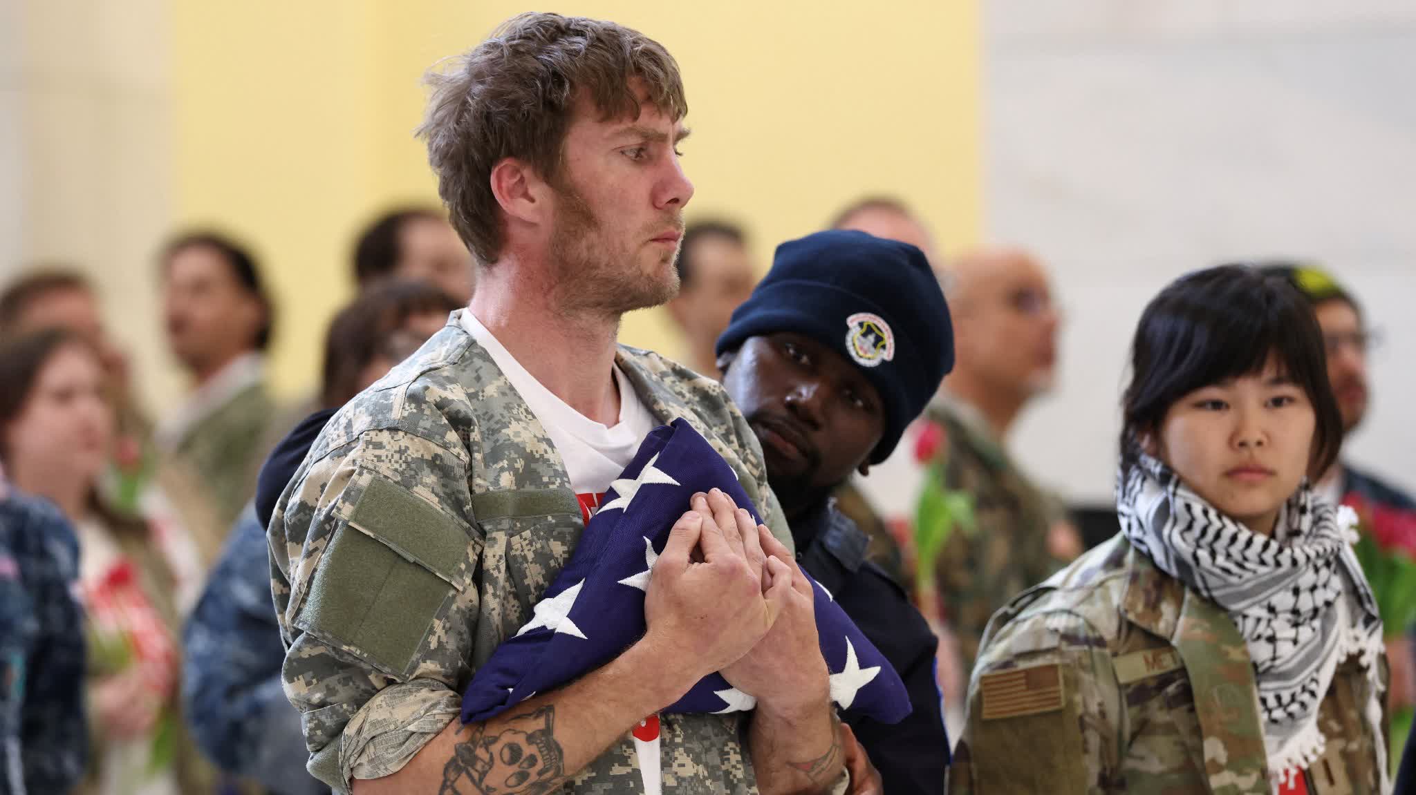 Watch This | Dozens of US veterans, including disabled individuals, arrested in Capitol Hill protest against Iran war