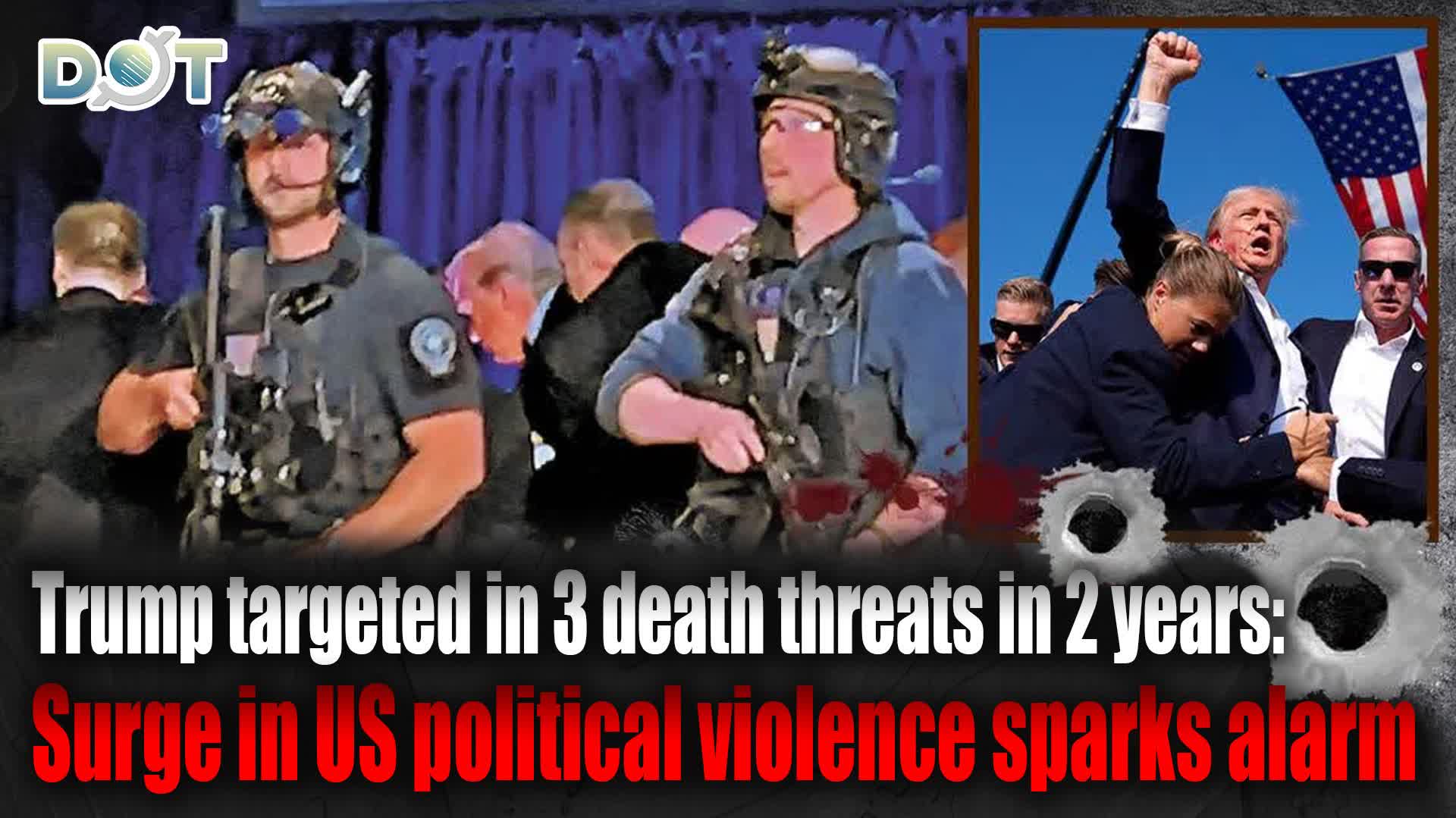 Trump targeted in 3 death threats in 2 years: Surge in US political violence sparks alarm