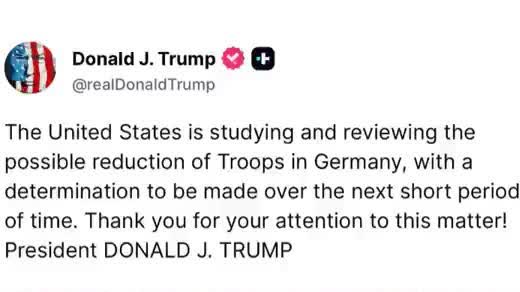 Trump says US reviewing troop deployment in Germany: Chancellor Merz calls for swift end to Iran conflict