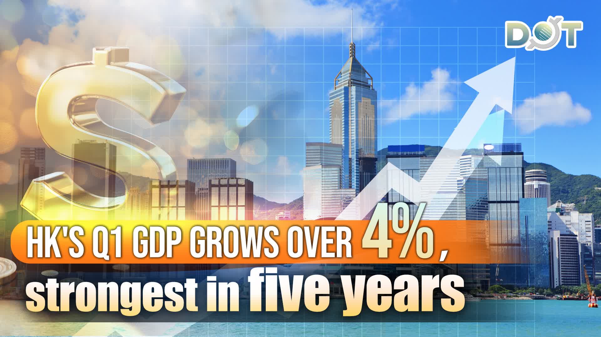 HK's Q1 GDP grows over 4%, strongest in five years