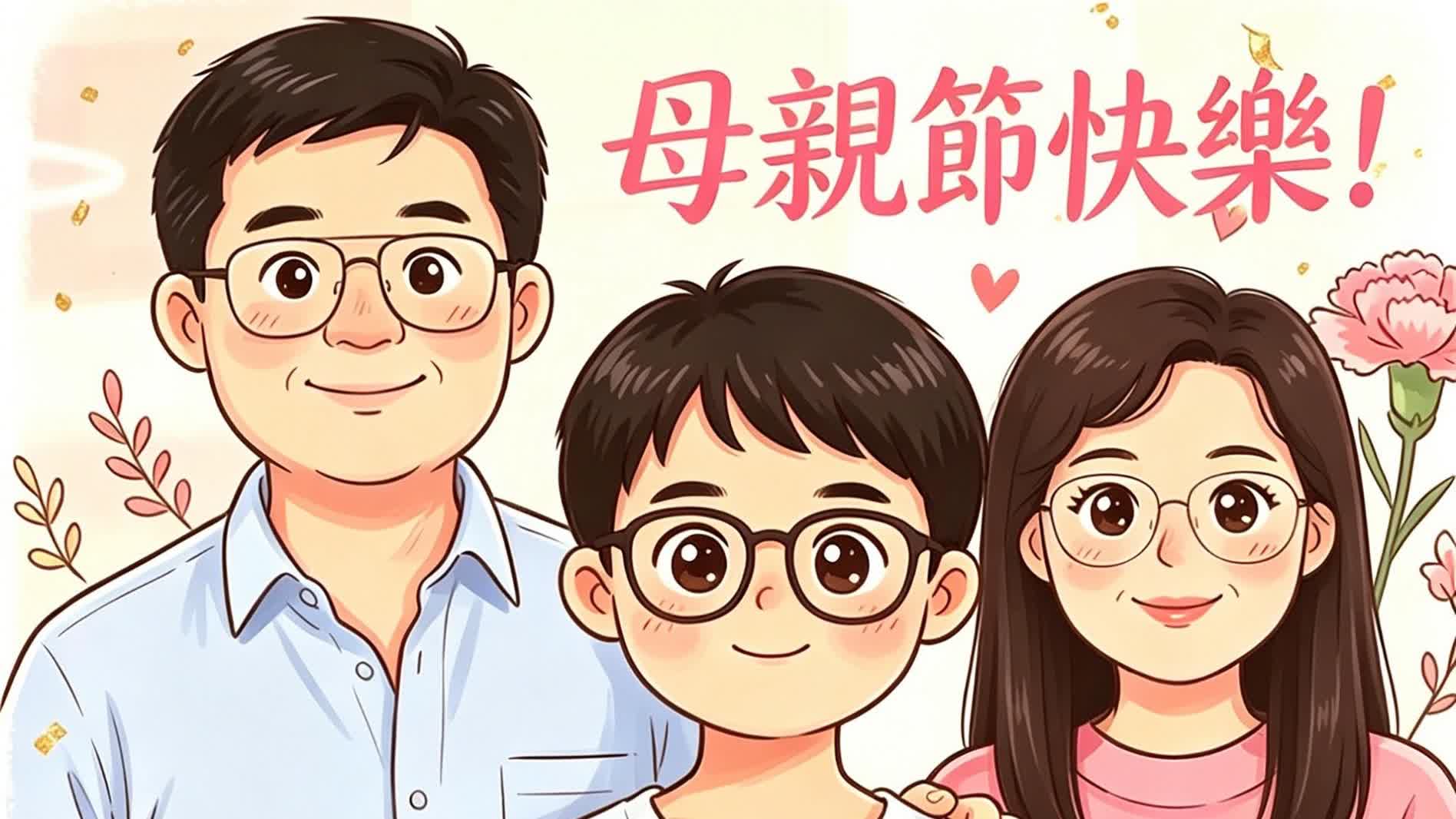 John Lee uses AI to create Mother's Day card