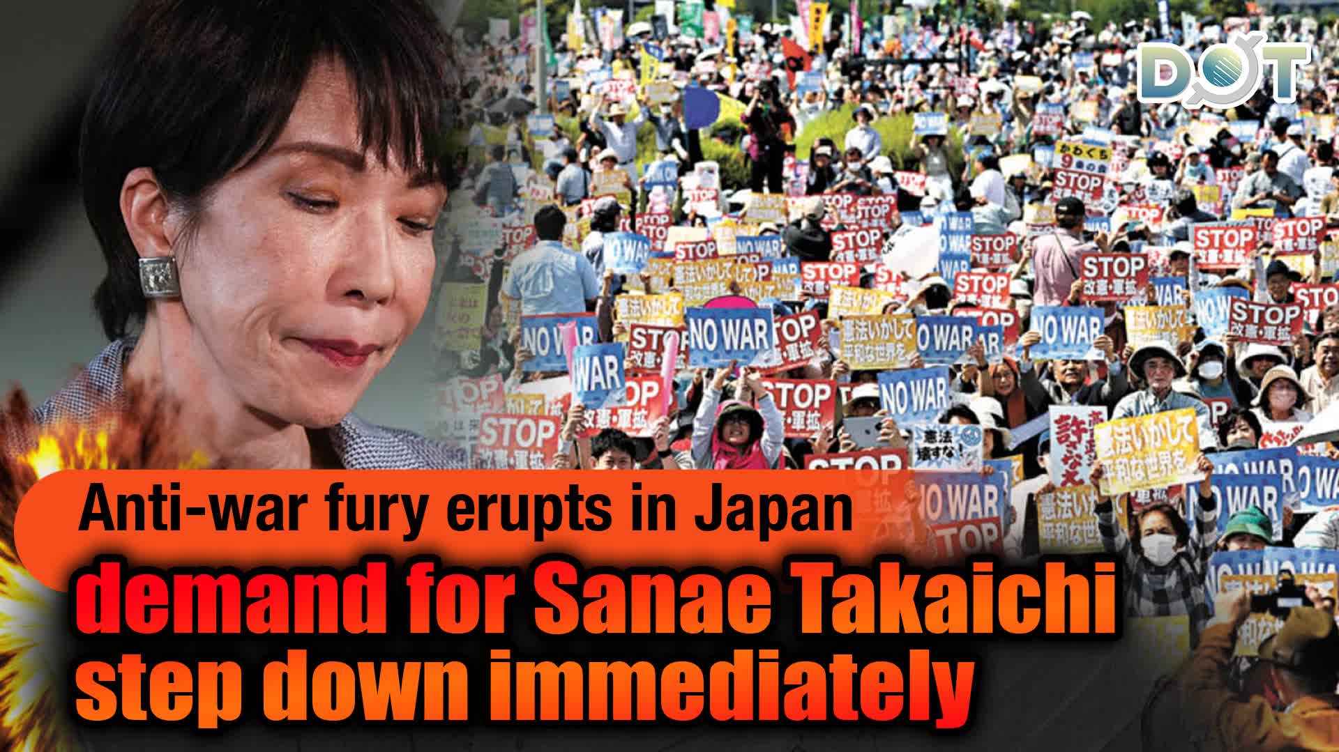 Anti-war fury erupts in Japan, demand for Sanae Takaichi step down immediately