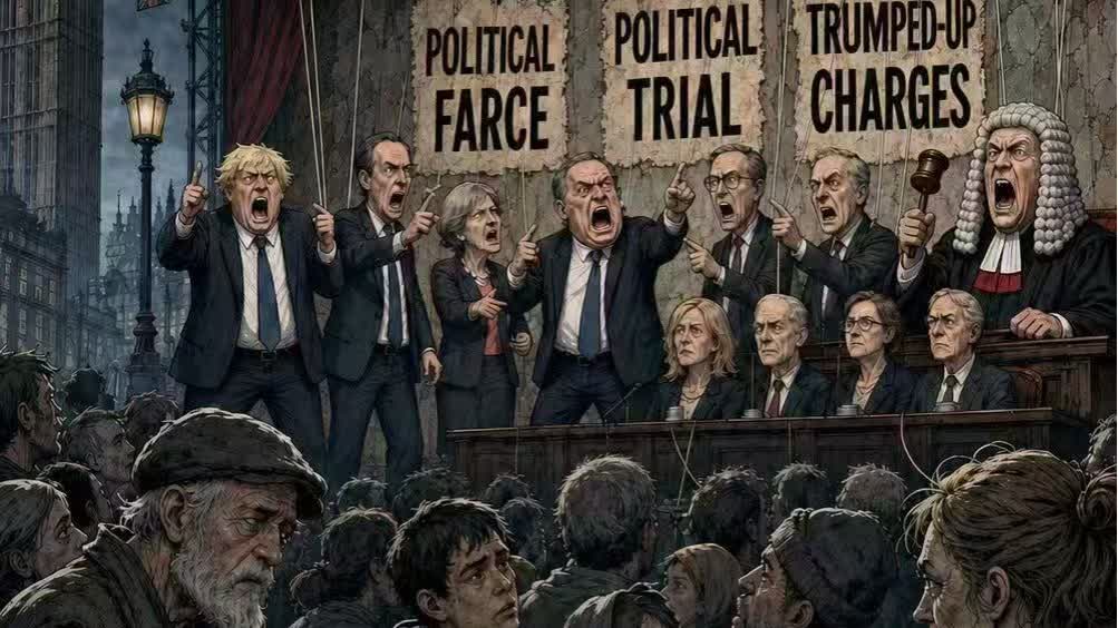 Caricature | British absurdity: Staging smears and frame-ups against HK while ignoring prople's suffering