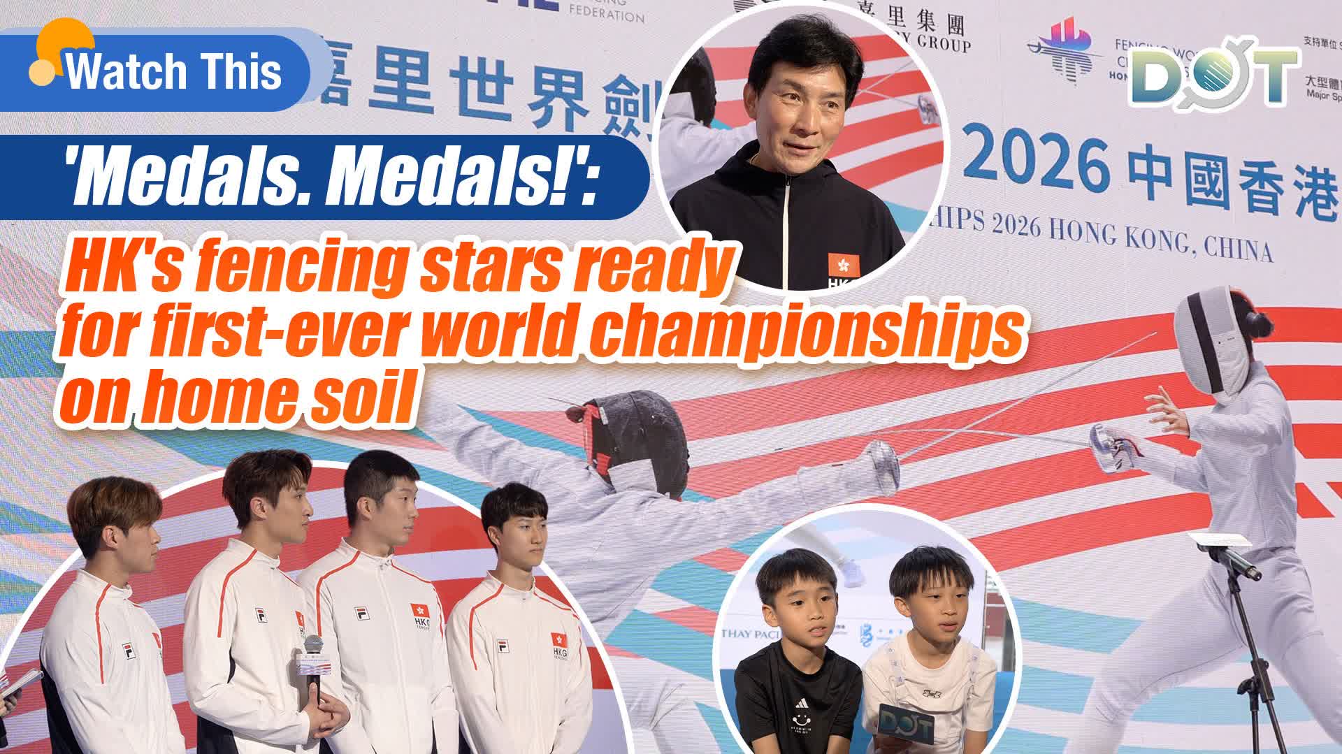 Watch This | 'Medals. Medals!': HK's fencing stars ready for first-ever world championships on home soil