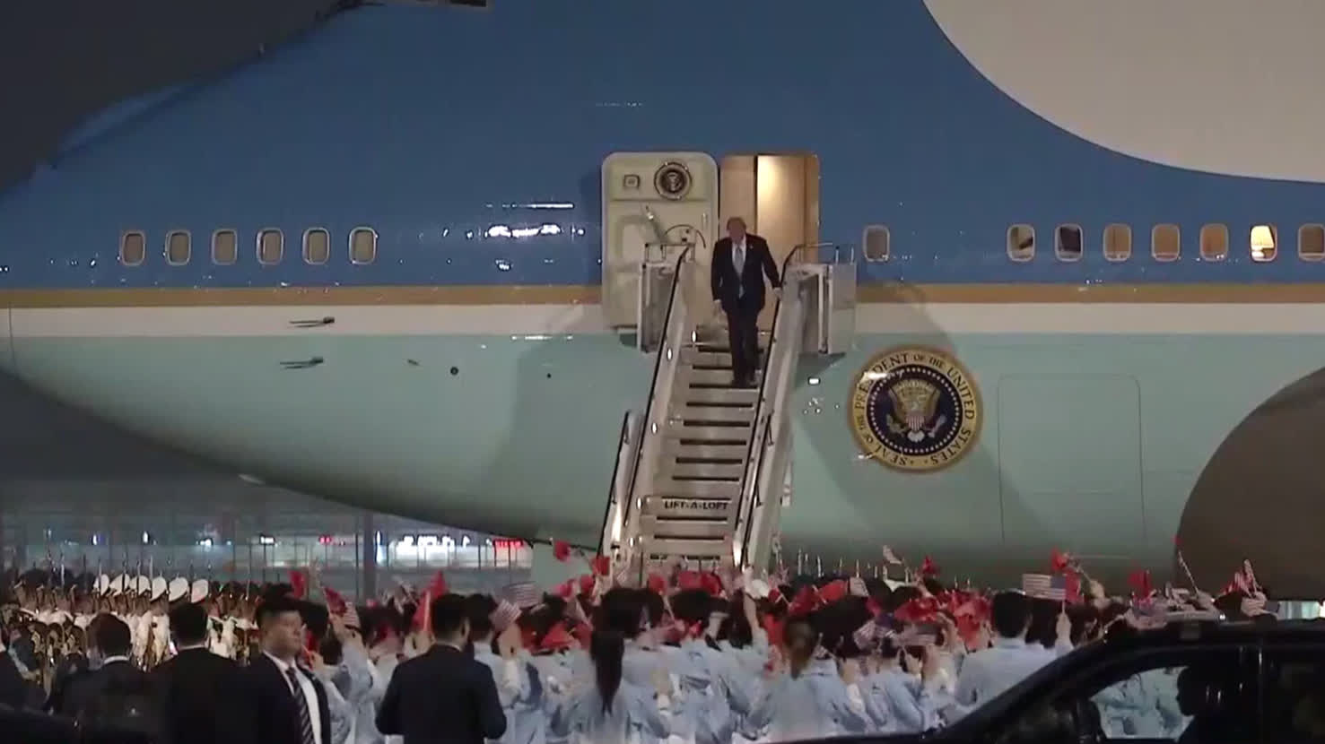 Trump arrives in Beijing for state visit to China