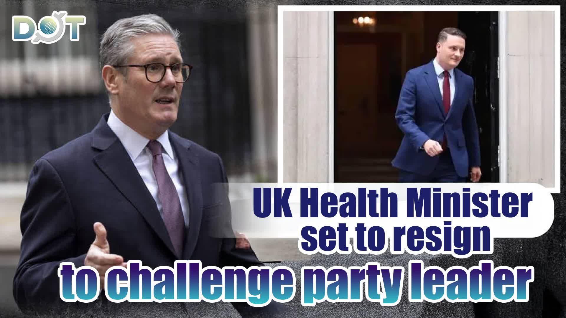 UK Health Minister set to resign to challenge party leader
