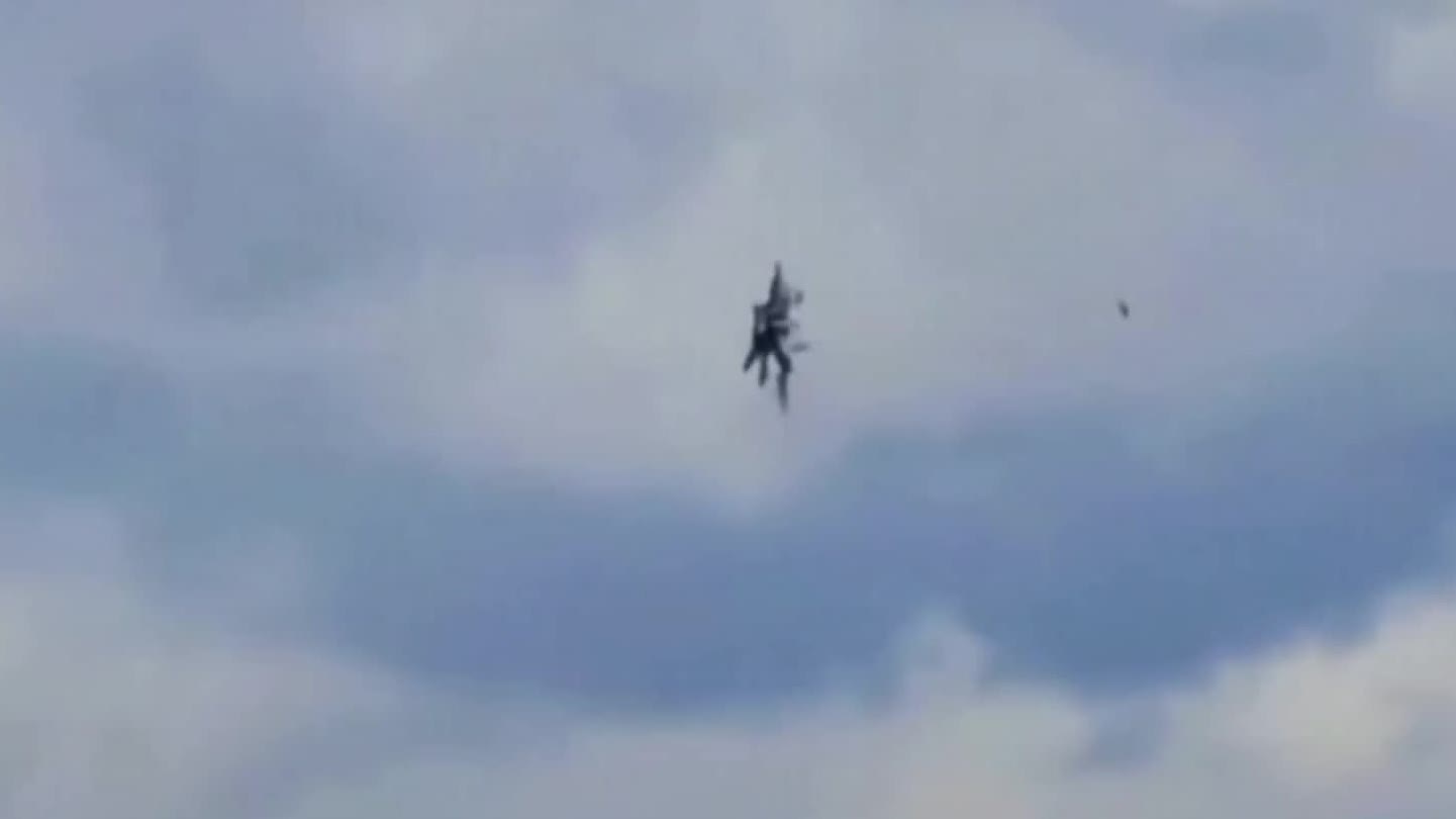 Watch This | Two US Navy fighter jets collide and crash: Pilots eject safely