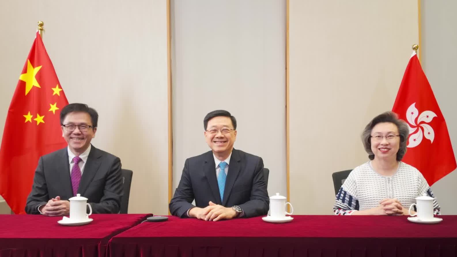 Watch This | John Lee holds video call with Lai Ka-ying, wishes her success in completing her space mission