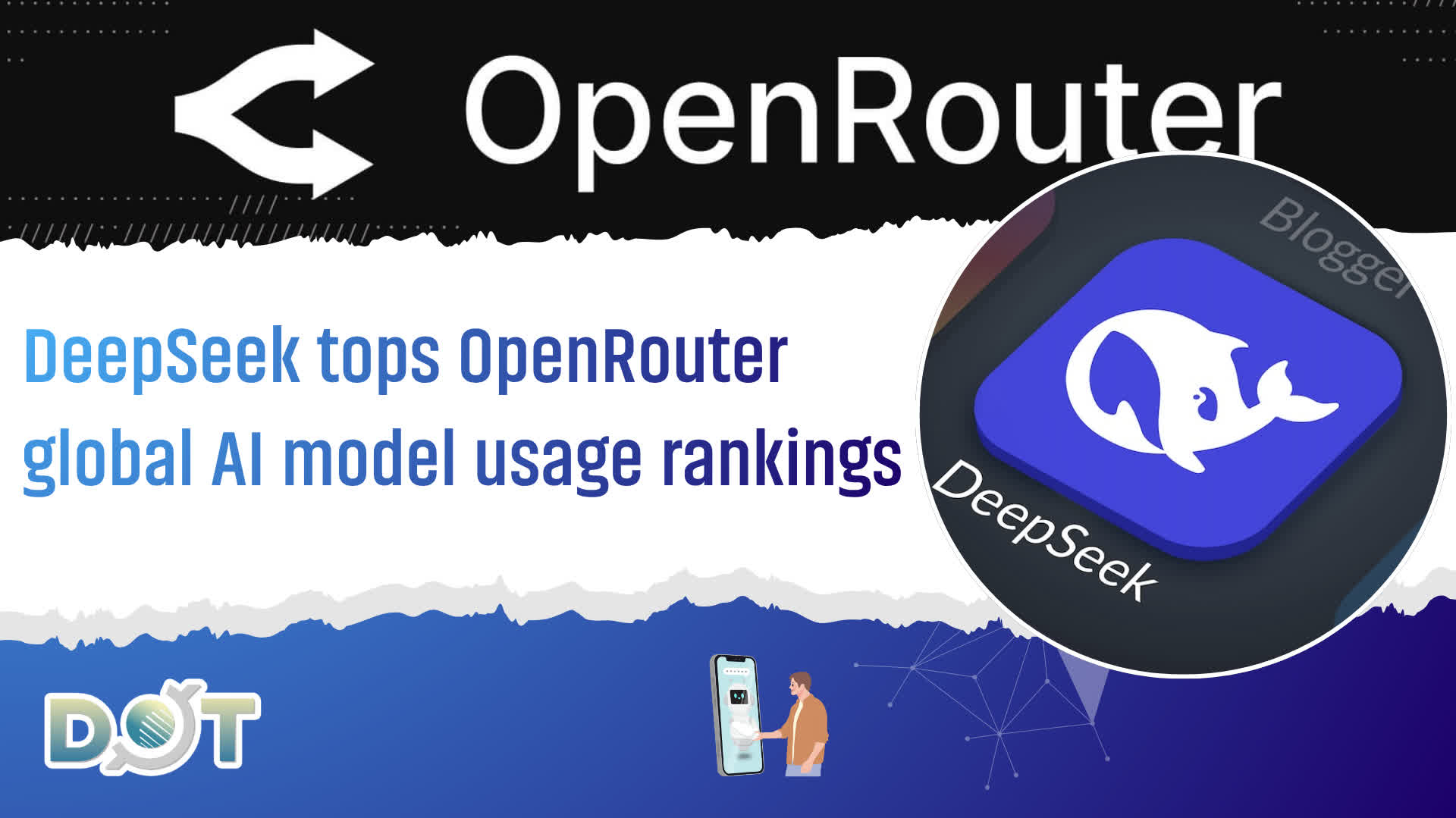 Frontier | DeepSeek tops OpenRouter global AI model usage rankings