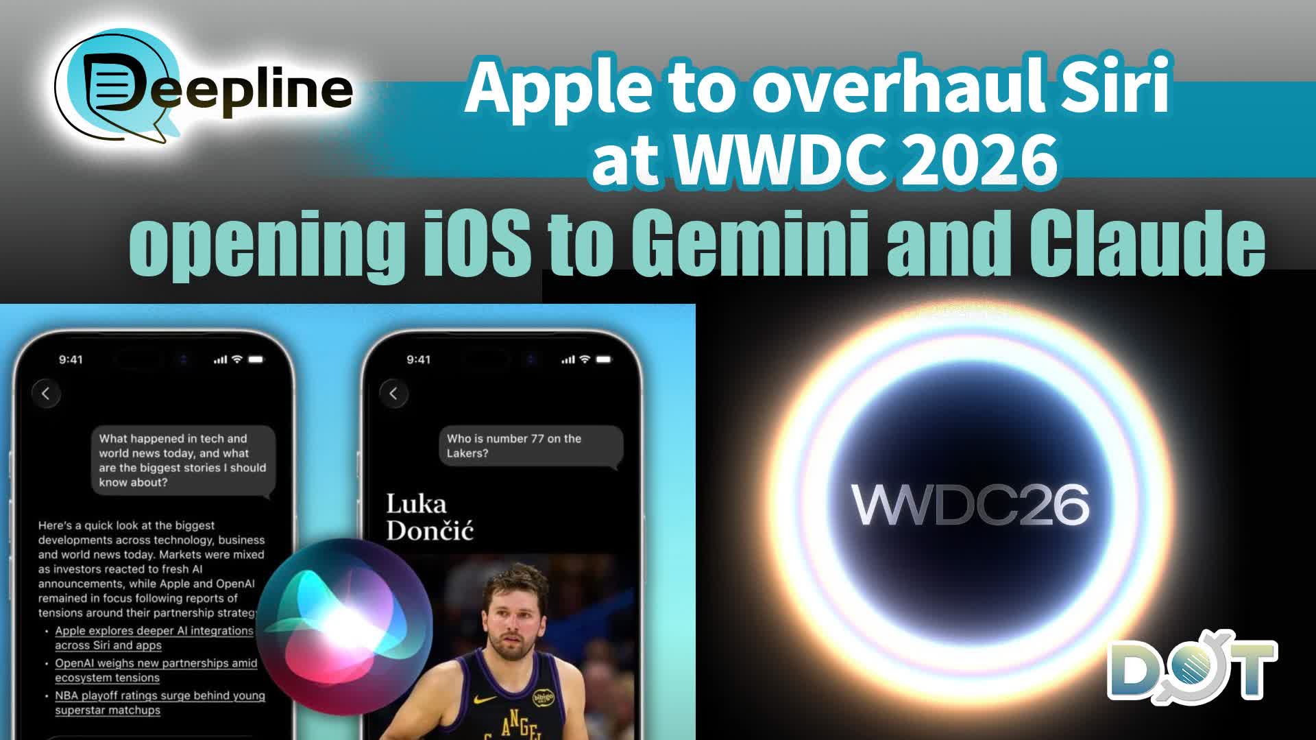 Deepline | Apple to overhaul Siri at WWDC 2026, opening iOS to Gemini and Claude