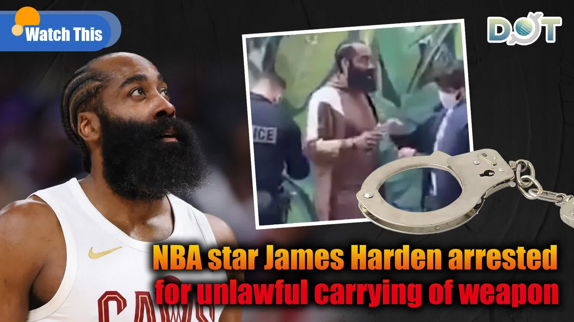 Watch This | NBA star James Harden arrested for unlawful carrying of weapon
