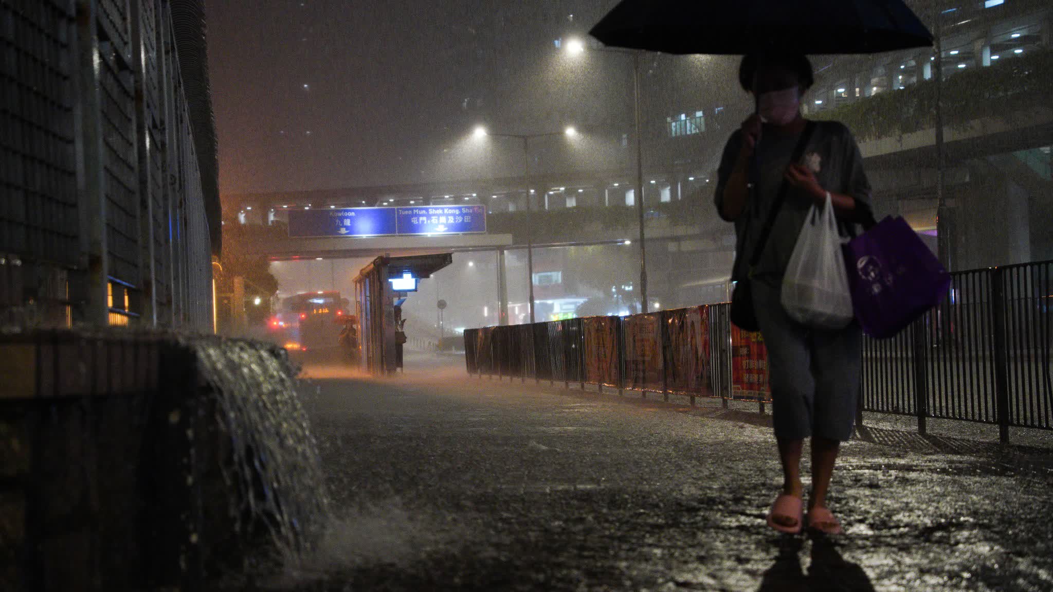 Black rainstorm warning in effect: Second Black signal of the year hits HK