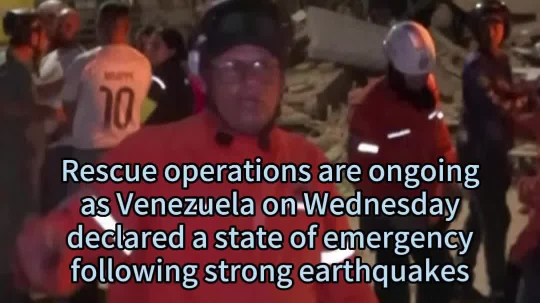 Watch This | Rescue work underway in Venezuela as state of emergency declared over earthquakes