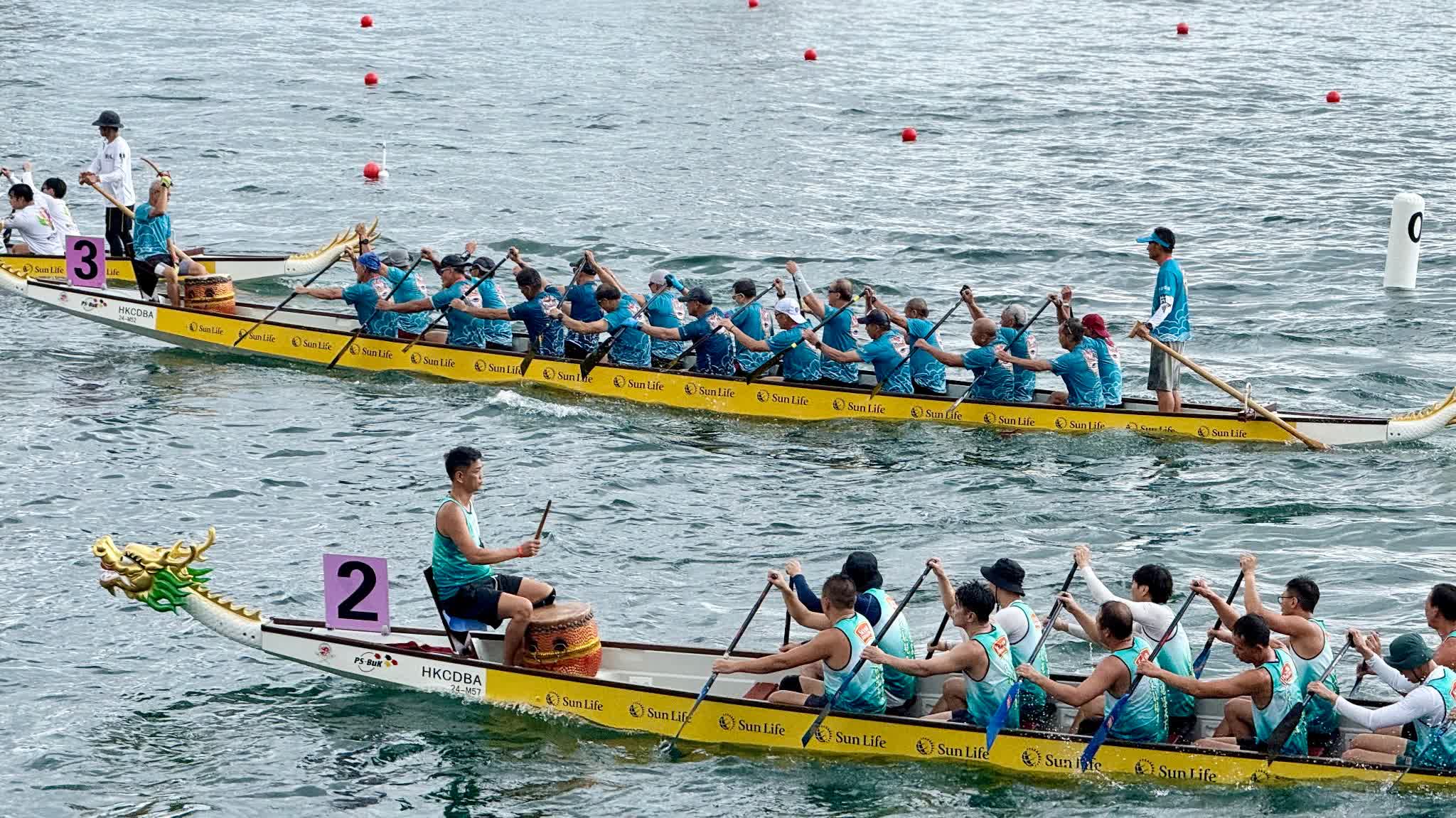 Photos | HK International Dragon Boat Races draw huge crowds as teams battle on Victoria Harbour