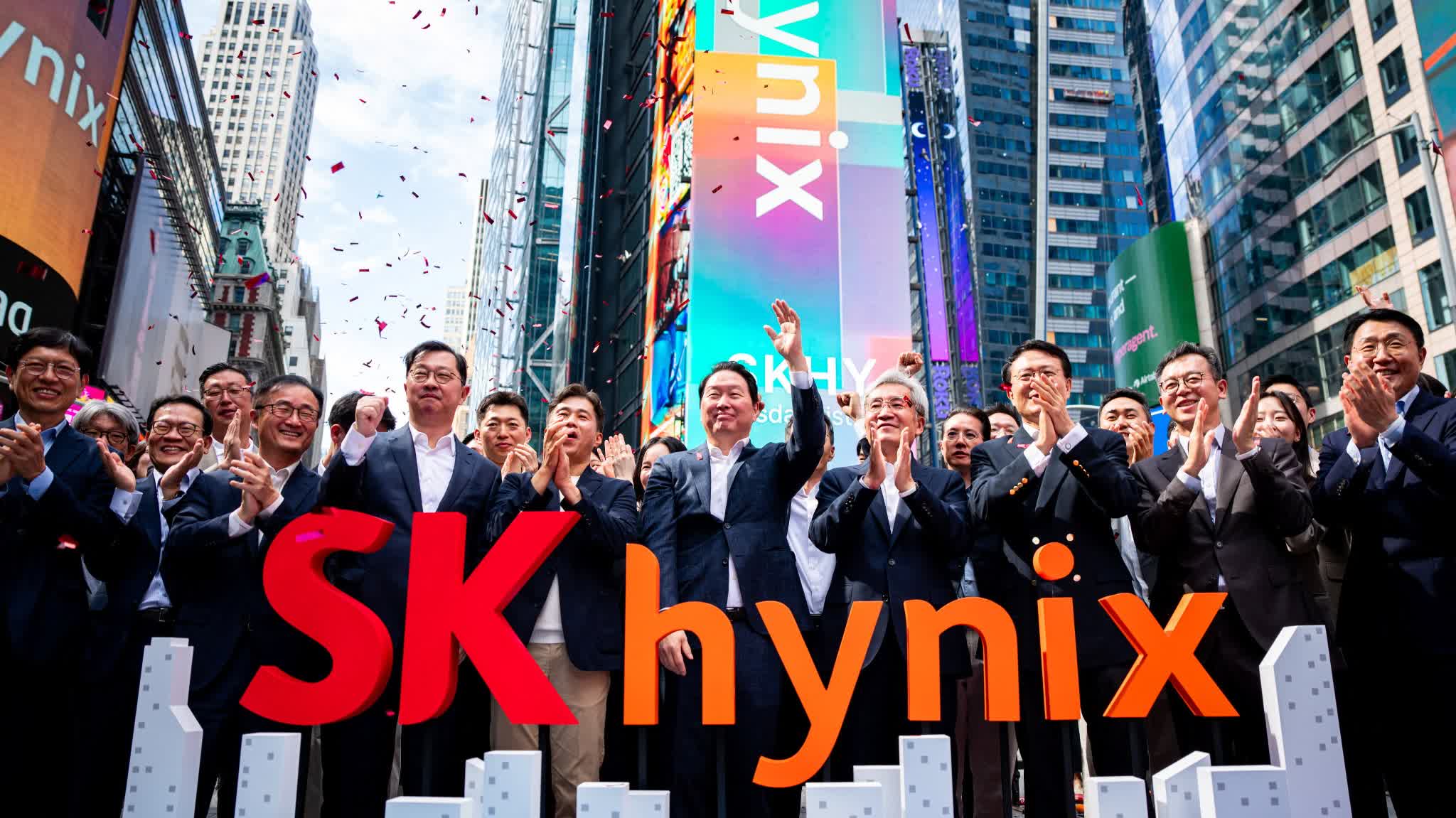 S. Korea's memory chipmaker SK Hynix makes debut on Nasdaq, riding US AI frenzy