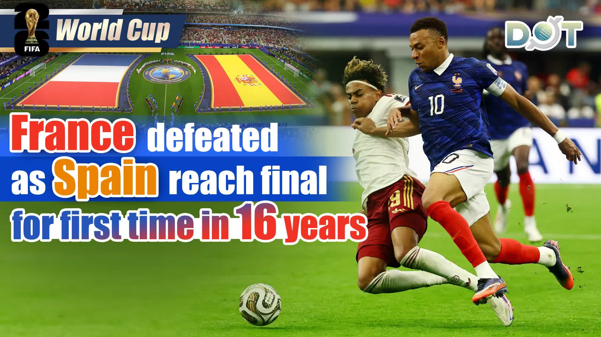 World Cup | France defeated as Spain reach final for first time in 16 years
