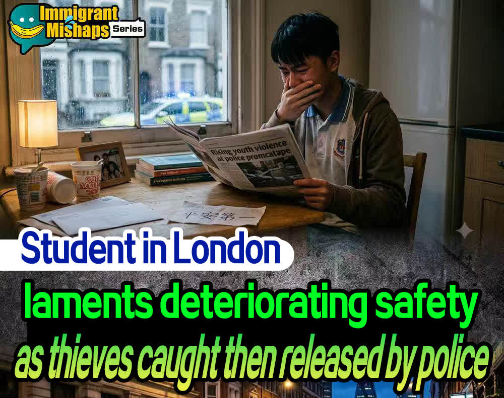 Immigrant Mishaps Series | Student in London laments deteriorating safety as thieves caught then released by police