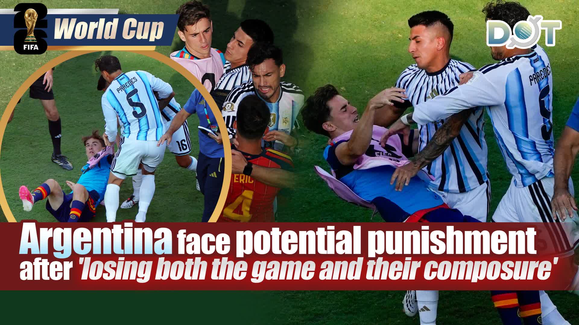 (Watch This) World Cup | Argentina face potential punishment after 'losing both the game and their composure'