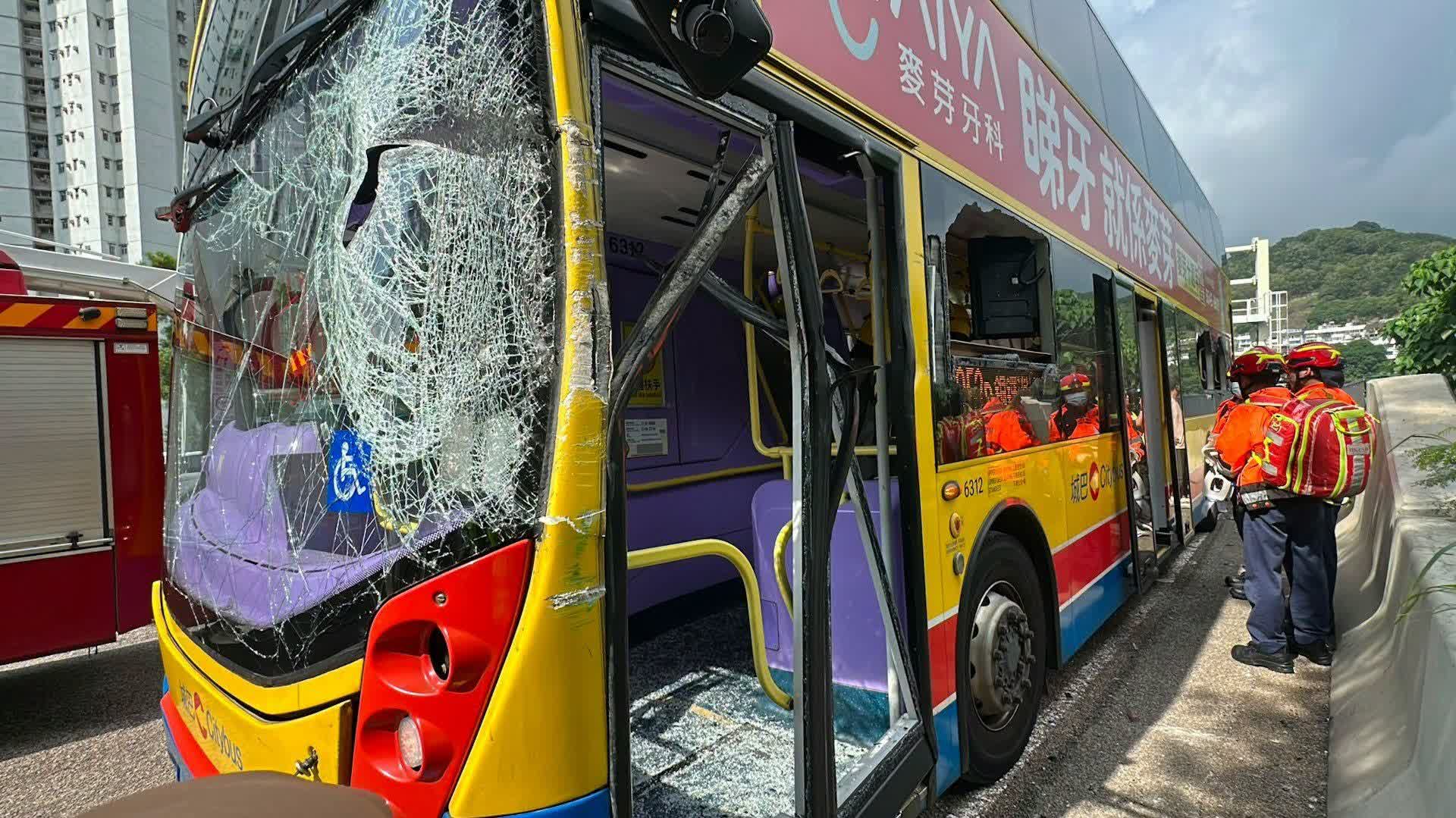 HK bus driver arrested after crash on Tuen Mun Road injures 11