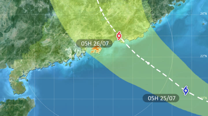 Typhoon Noul | HKO: Hail possible in HK within next one to two hours