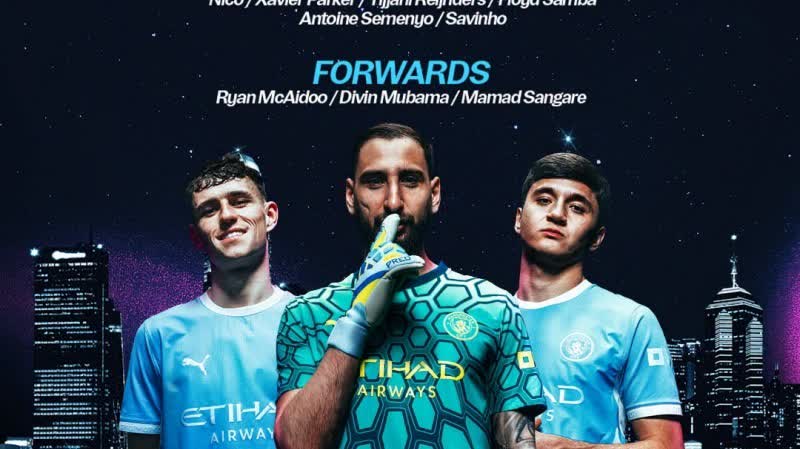 Manchester City unveil 28-man squad for HK tour as six World Cup stars headline roster