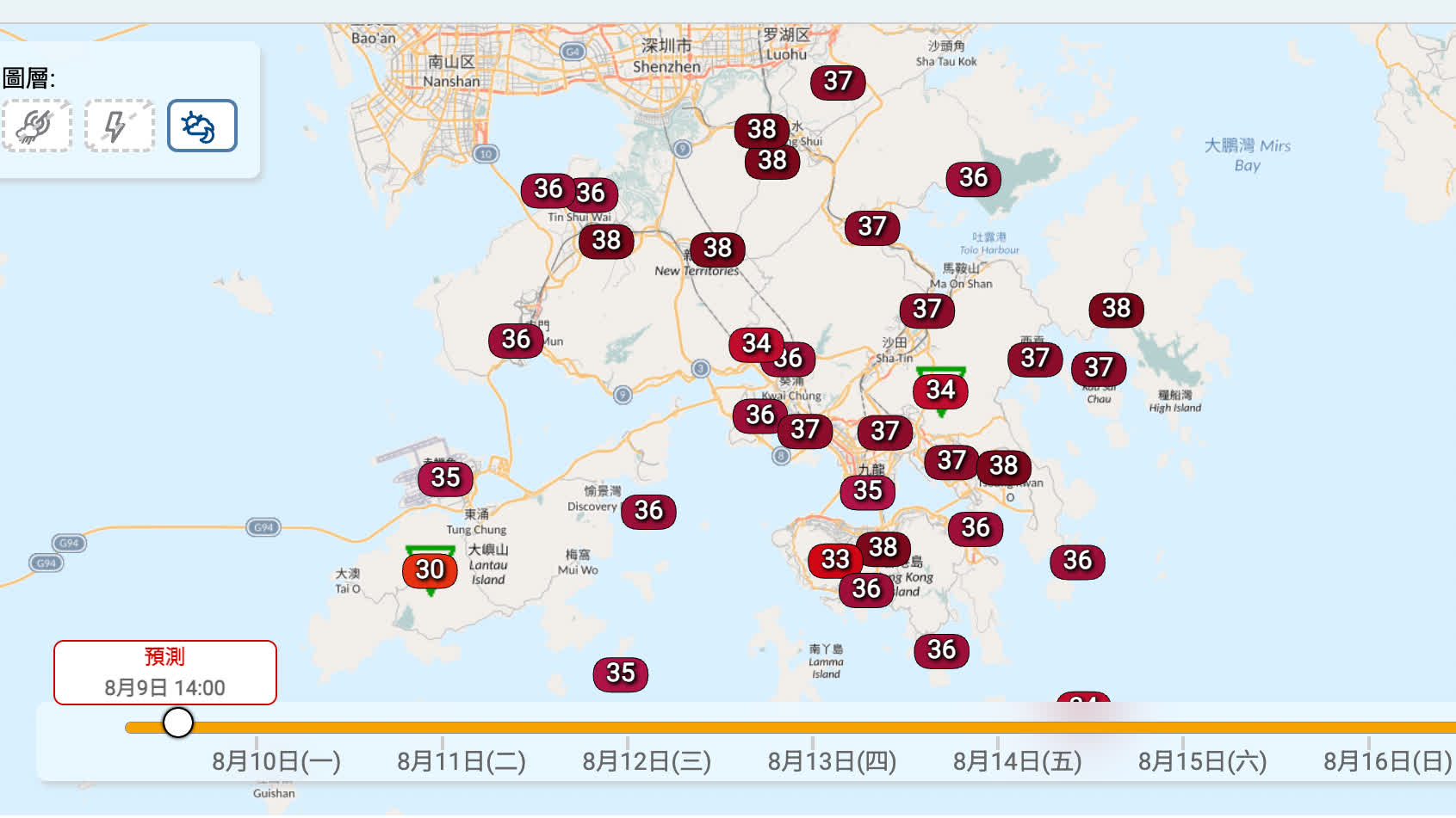 Extreme heat to scorch HK today and tomorrow, with Sheung Shui and Shek Kong set to hit 38°C