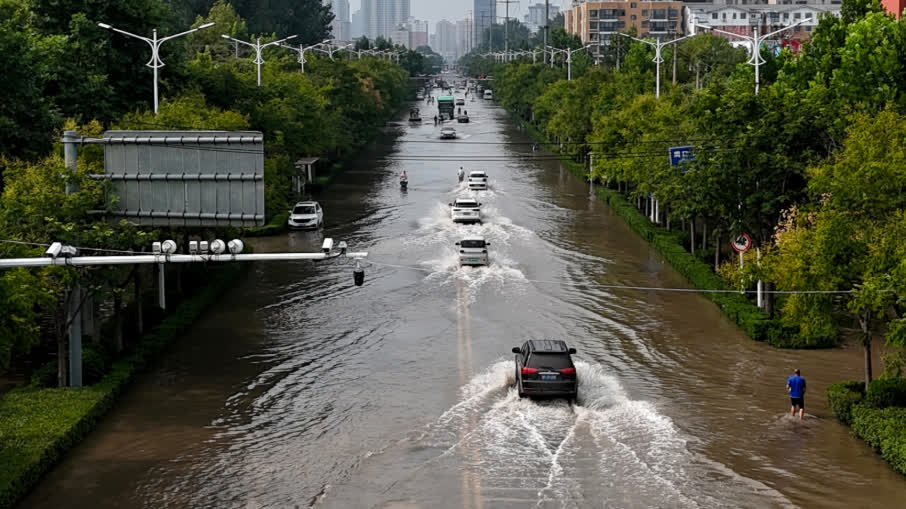 Flood fight continues at Jialu River Breach in Zhoukou: Over 70 metres of gap sealed