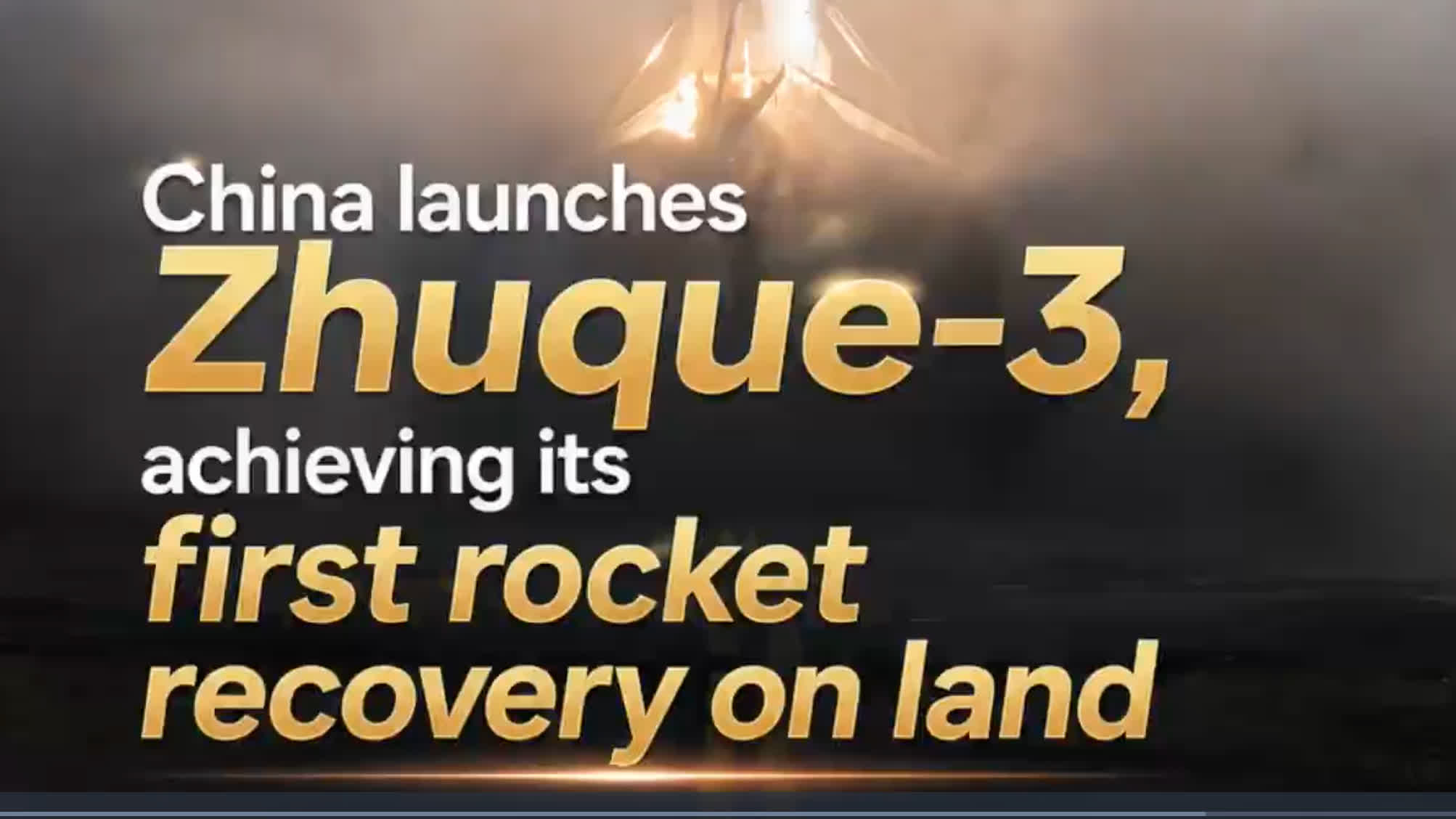 Watch This | China launches Zhuque-3, achieving its first rocket recovery on land