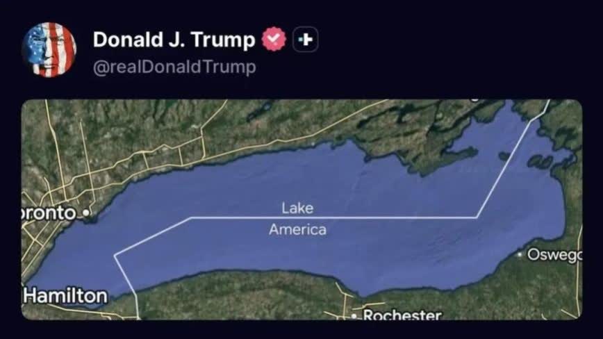 Trump labels Lake Ontario 'Lake America' on social media: Google Maps follows suit