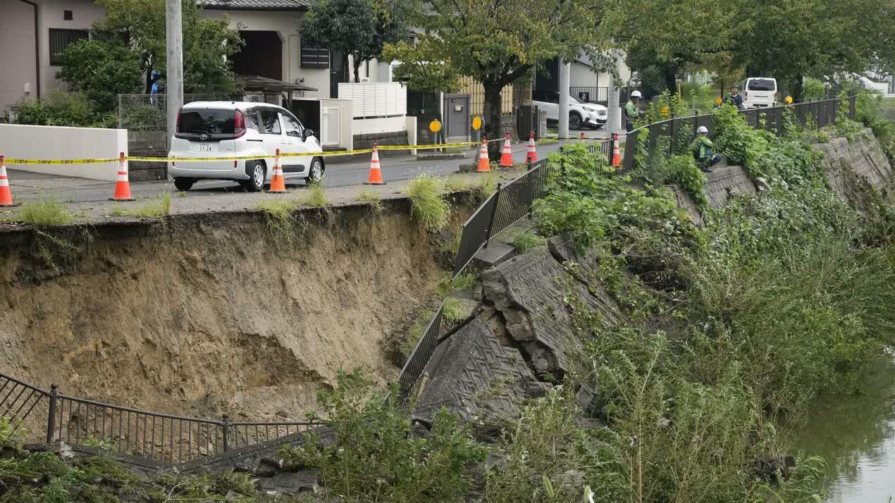 Japan hit by record rainfall in central region, leaving 1 dead and 41 injured