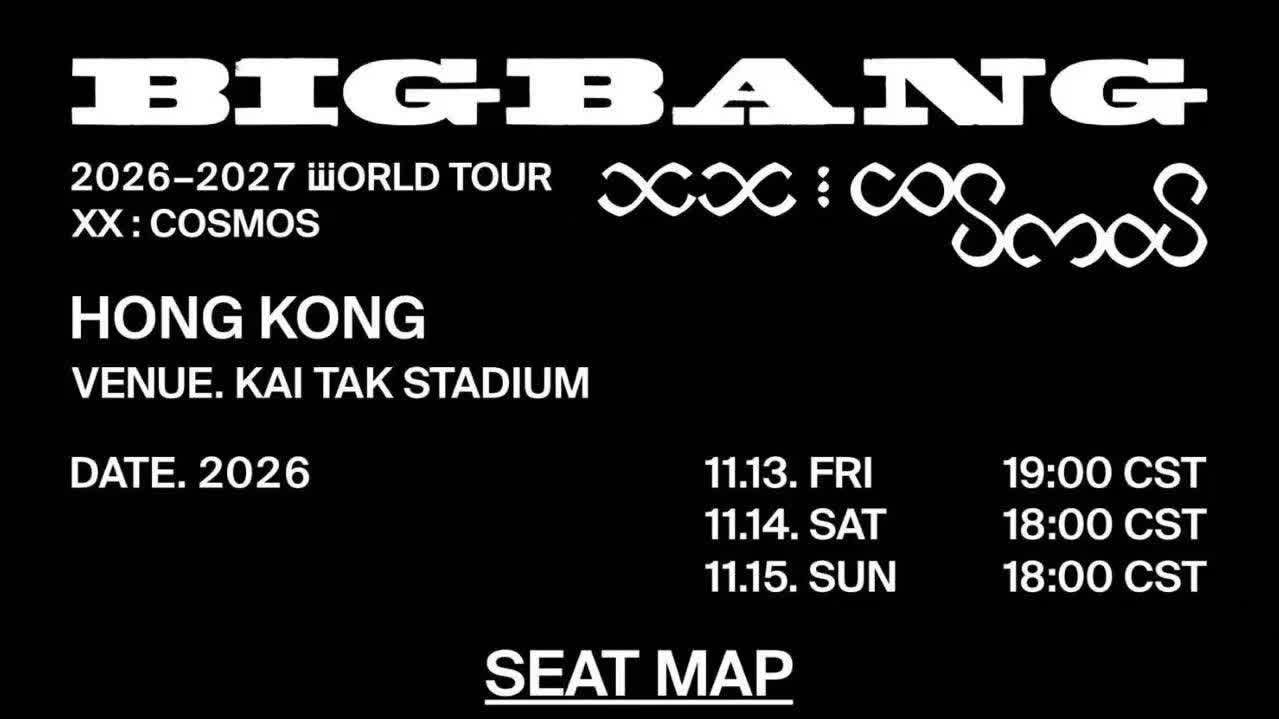 BIGBANG set for 3 HK shows as member ticket presale opens today at 11 am
