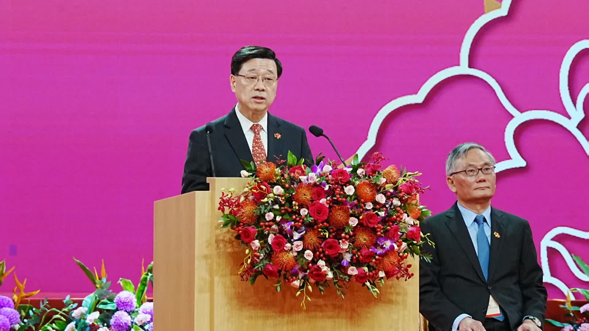 John Lee posts for National Day: HK will achieve a bright future if everyone works together