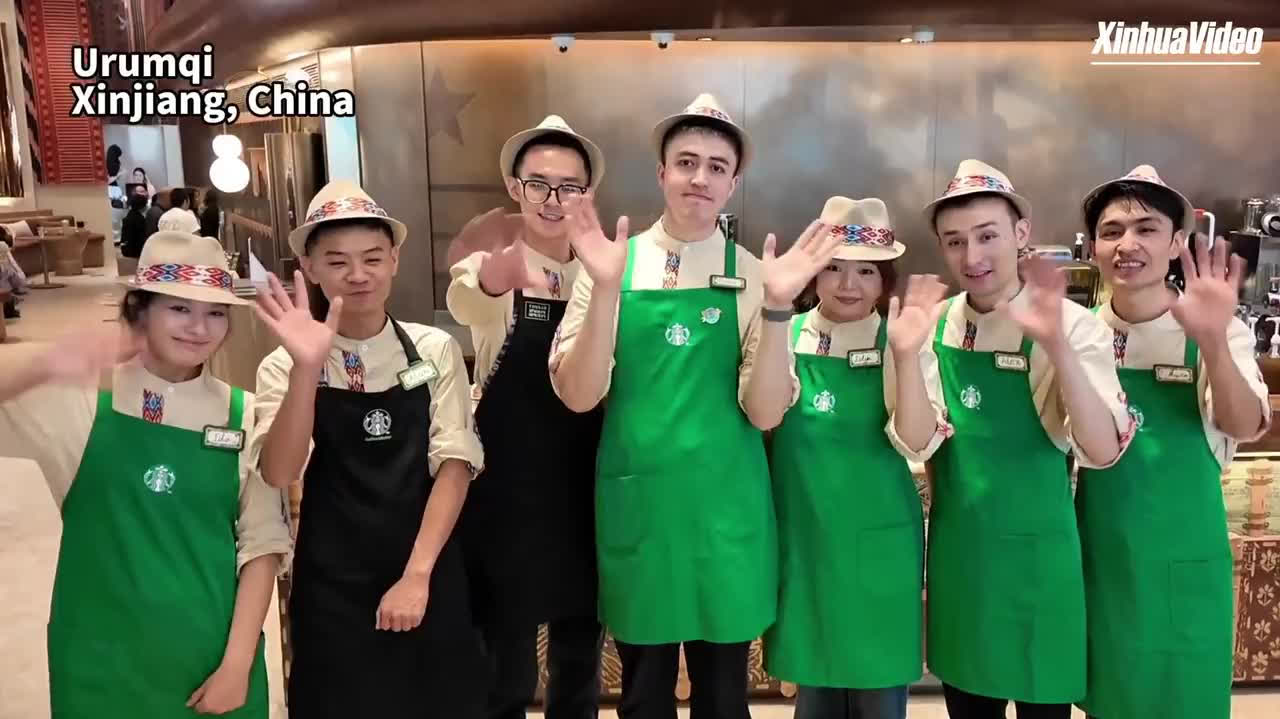 Watch This | What does Starbucks look like in Xinjiang? Step inside the Grand Bazaar flagship store