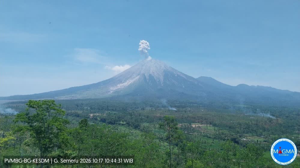 Indonesia's Mount Semeru erupts more than 40 times in a week