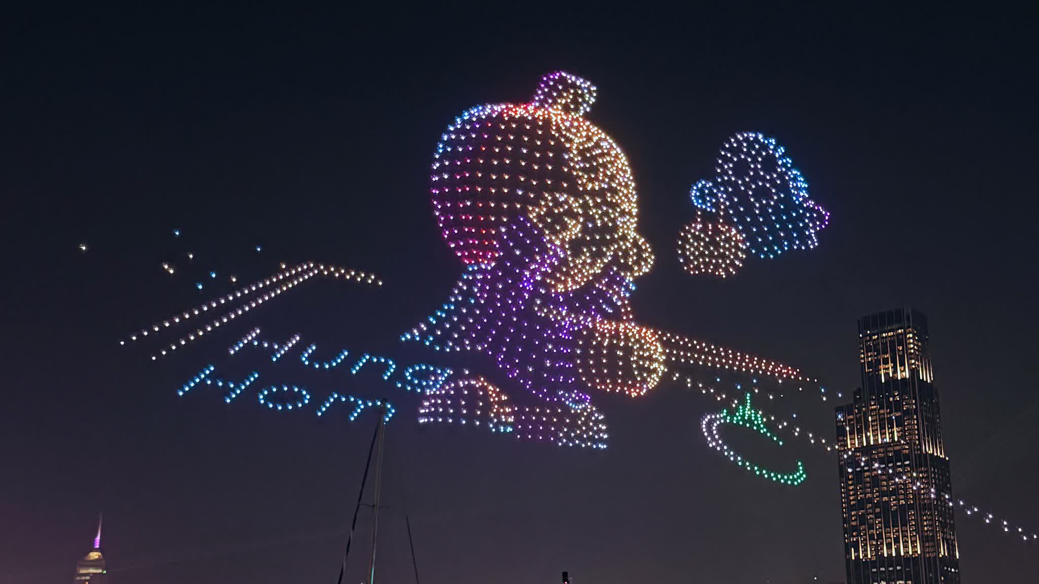 2,000 drones light up Victoria Harbour in Jackson Wang's Halloween spectacular